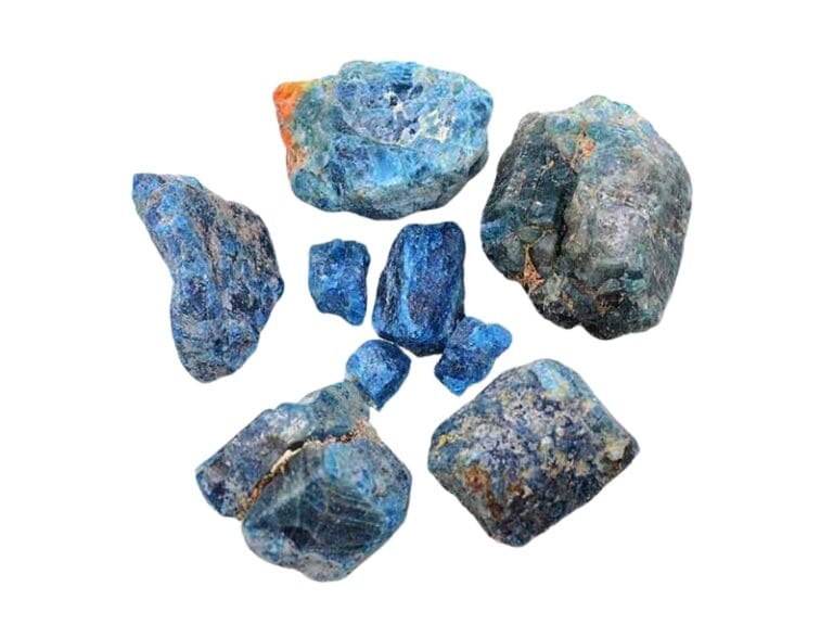 Piatra din Apatit Albastru, forma freeform bruta.