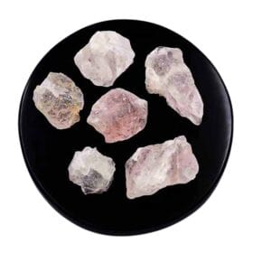 Piatra din Fluorina (Fluorit) Roz, forma freeform bruta.