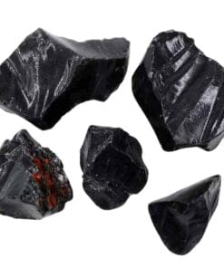 Piatra Bruta Obsidian Negru