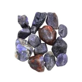 Piatra Rulata (slefuita) Tanzanit, forma freeform polisata, din Tanzania si Praire, USA.